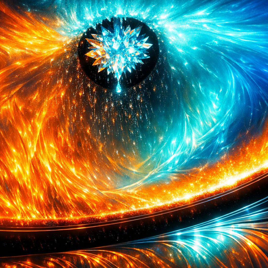 Celestial Fire and Ice Vortex
