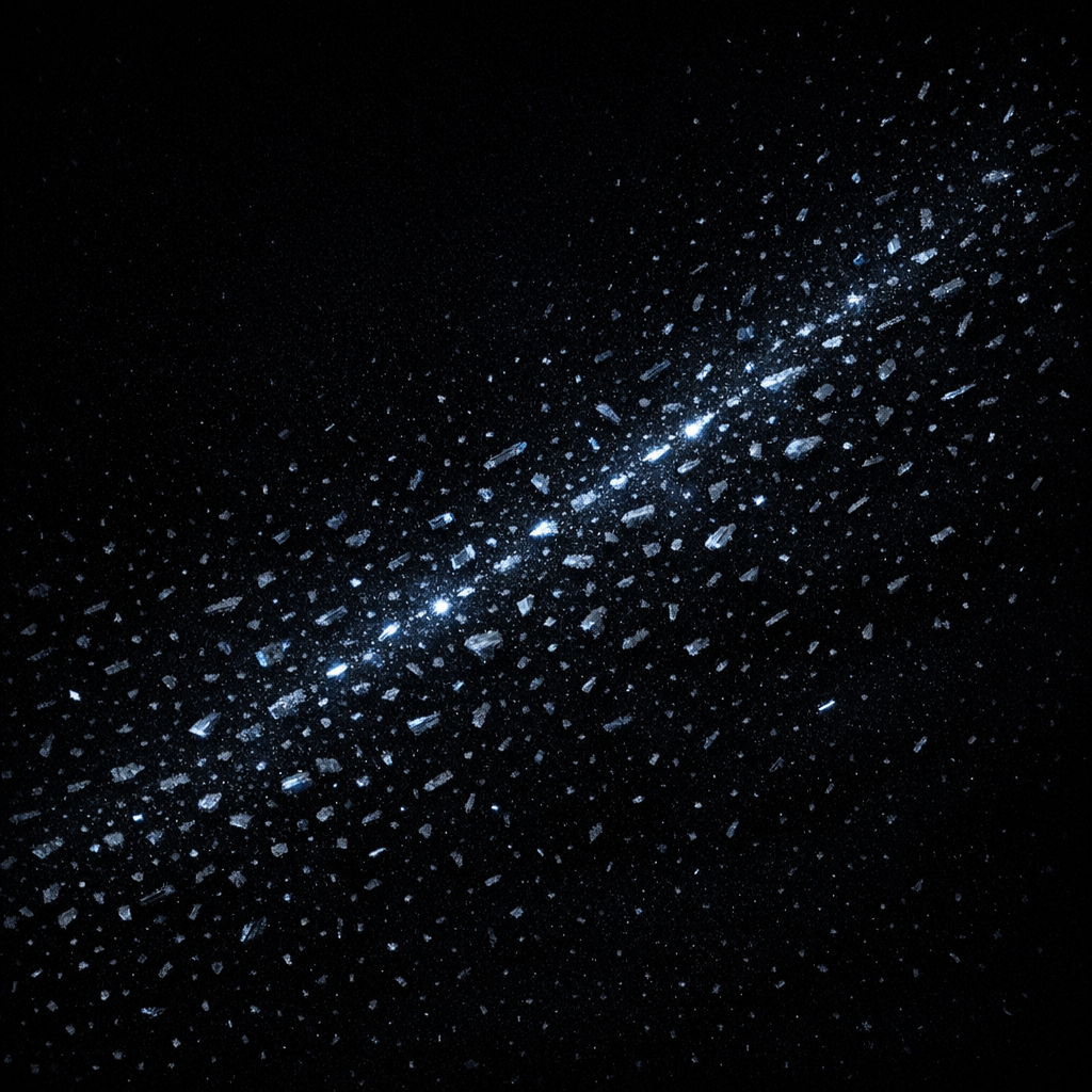 Shattered Lightstream in Space